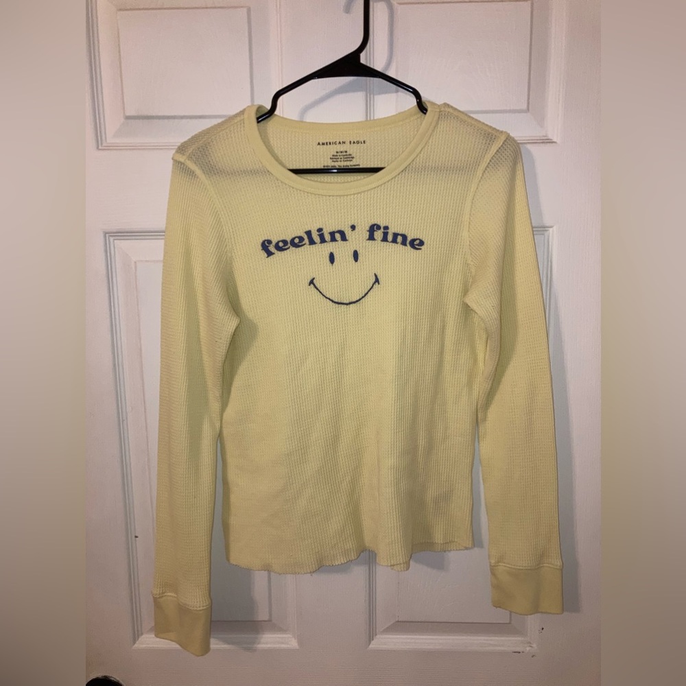 feeling fine smiley shirt